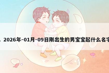 我姓唐，2026年-01月-09日刚出生的男宝宝起什么名字比较好