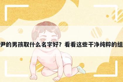 姓尹的男孩取什么名字好？看看这些干净纯粹的组合