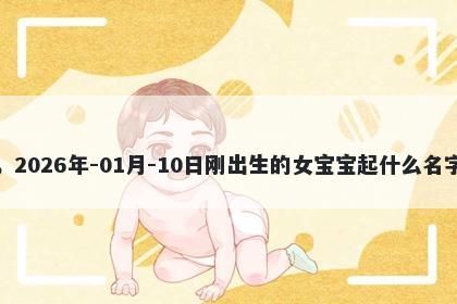 我姓陈，2026年-01月-10日刚出生的女宝宝起什么名字比较好