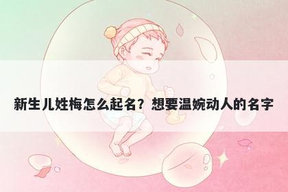 新生儿姓梅怎么起名?想要温婉动人的名字