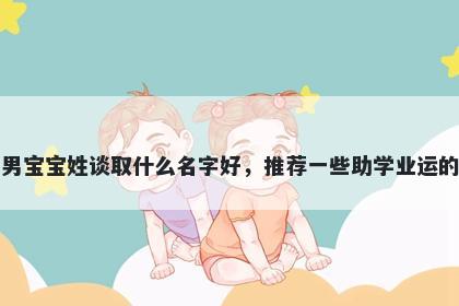 刚出生的男宝宝姓谈取什么名字好,推荐一些助学业运的男孩名字