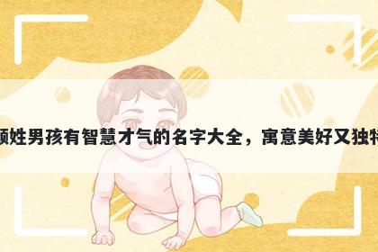 颜姓男孩有智慧才气的名字大全,寓意美好又独特