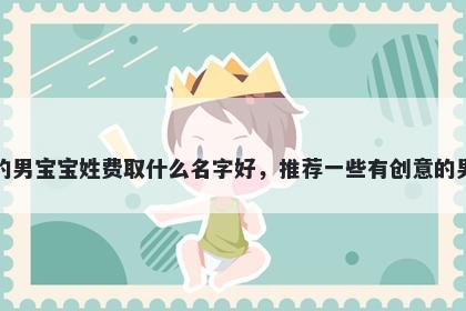 刚出生的男宝宝姓费取什么名字好，推荐一些有创意的男孩名字