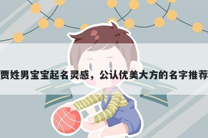 贾姓男宝宝起名灵感，公认优美大方的名字推荐