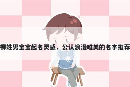 柳姓男宝宝起名灵感,公认浪漫唯美的名字推荐