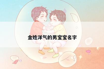金姓洋气的男宝宝名字