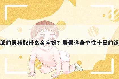 姓郎的男孩取什么名字好？看看这些个性十足的组合