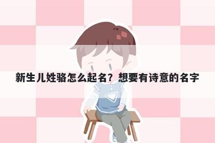 新生儿姓骆怎么起名？想要有诗意的名字