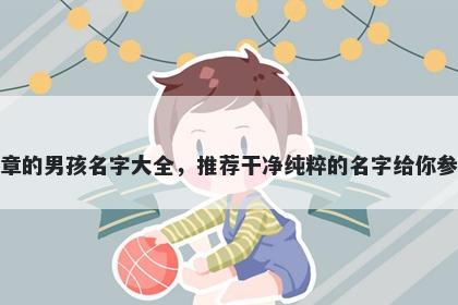 姓章的男孩名字大全，推荐干净纯粹的名字给你参考