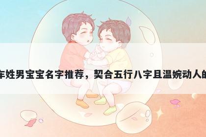 车姓男宝宝名字推荐，契合五行八字且温婉动人的