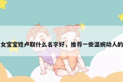 刚出生的女宝宝姓卢取什么名字好，推荐一些温婉动人的女孩名字