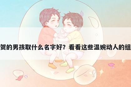 姓贺的男孩取什么名字好？看看这些温婉动人的组合
