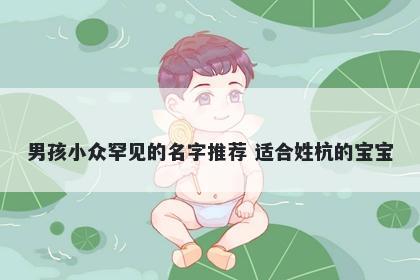 男孩小众罕见的名字推荐 适合姓杭的宝宝