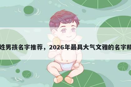 田姓男孩名字推荐，2026年最具大气文雅的名字精选