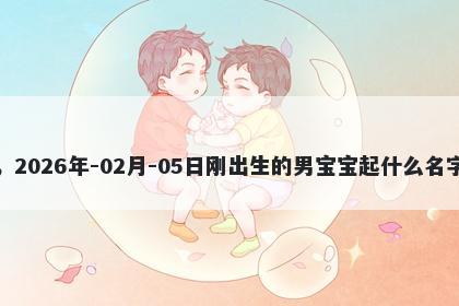 我姓狄,2026年-02月-05日刚出生的男宝宝起什么名字比较好