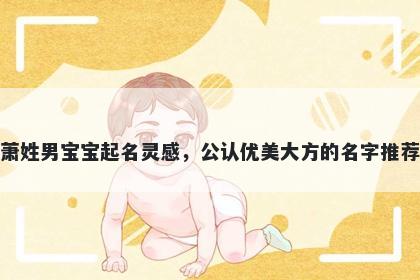 萧姓男宝宝起名灵感，公认优美大方的名字推荐