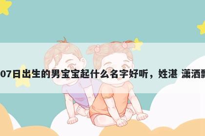 2026年-02月-07日出生的男宝宝起什么名字好听，姓湛 潇洒飘逸的名字推荐
