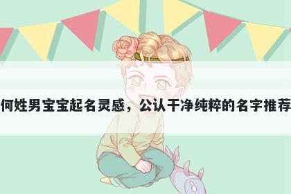 何姓男宝宝起名灵感，公认干净纯粹的名字推荐