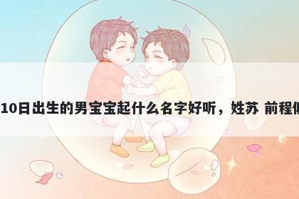 2026年-02月-10日出生的男宝宝起什么名字好听，姓苏 前程似锦的名字推荐