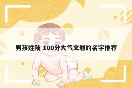 男孩姓陆 100分大气文雅的名字推荐