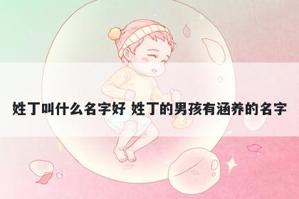 姓丁叫什么名字好 姓丁的男孩有涵养的名字