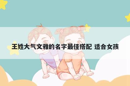 王姓大气文雅的名字最佳搭配 适合女孩