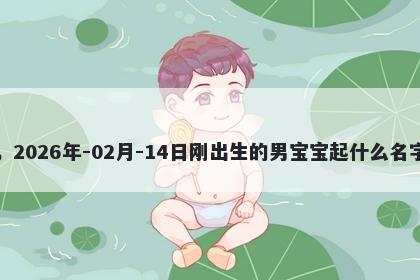 我姓项，2026年-02月-14日刚出生的男宝宝起什么名字比较好