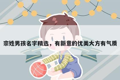 宗姓男孩名字精选，有新意的优美大方有气质