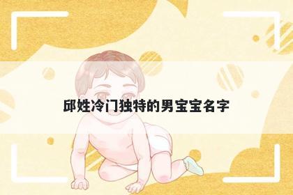 邱姓冷门独特的男宝宝名字