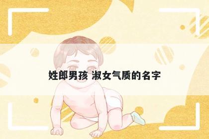 姓郎男孩 淑女气质的名字