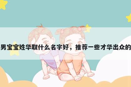 刚出生的男宝宝姓华取什么名字好，推荐一些才华出众的男孩名字