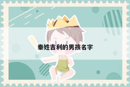秦姓吉利的男孩名字