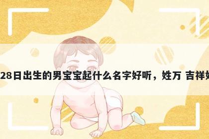 2026年-02月-28日出生的男宝宝起什么名字好听，姓万 吉祥如意的名字推荐