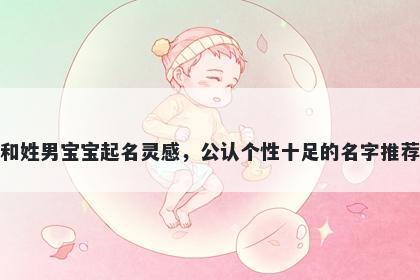 和姓男宝宝起名灵感，公认个性十足的名字推荐