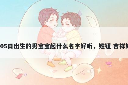 2026年-03月-05日出生的男宝宝起什么名字好听,姓钮 吉祥如意的名字推荐