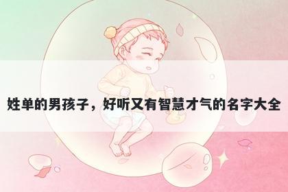姓单的男孩子，好听又有智慧才气的名字大全