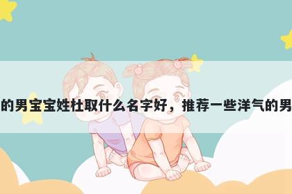 刚出生的男宝宝姓杜取什么名字好,推荐一些洋气的男孩名字