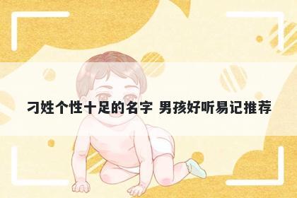 刁姓个性十足的名字 男孩好听易记推荐