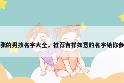 姓张的男孩名字大全,推荐吉祥如意的名字给你参考