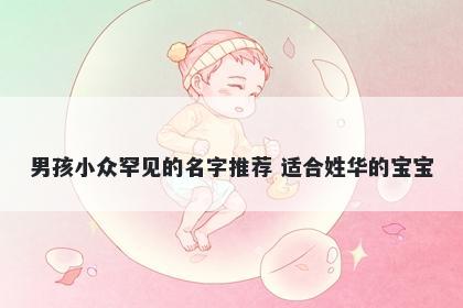 男孩小众罕见的名字推荐 适合姓华的宝宝