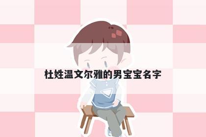 杜姓温文尔雅的男宝宝名字