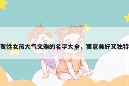 贺姓女孩大气文雅的名字大全，寓意美好又独特