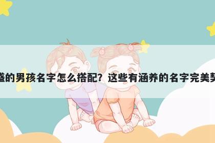 姓盛的男孩名字怎么搭配？这些有涵养的名字完美契合