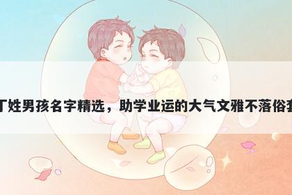 丁姓男孩名字精选，助学业运的大气文雅不落俗套