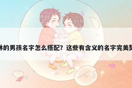 姓林的男孩名字怎么搭配？这些有含义的名字完美契合