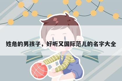 姓危的男孩子，好听又国际范儿的名字大全