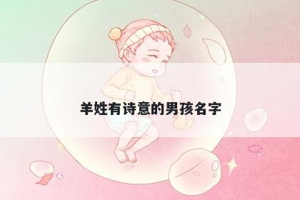 羊姓有诗意的男孩名字