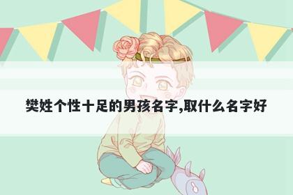 樊姓个性十足的男孩名字,取什么名字好