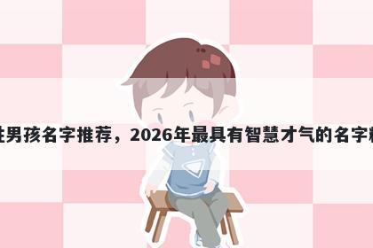 郎姓男孩名字推荐，2026年最具有智慧才气的名字精选