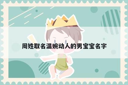 周姓取名温婉动人的男宝宝名字